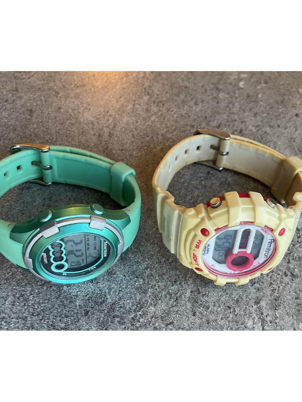 Pair Of Armitron Digital Womens Watches Both Watches Run Great A8